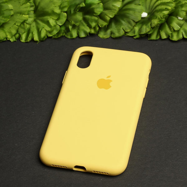 Yellow Original Silicone case for Apple iphone 8 Plus