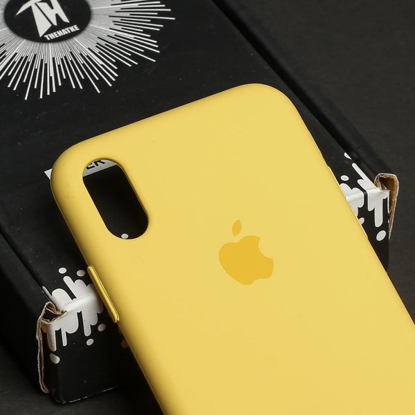 Yellow Original Silicone case for Apple iphone X/xs