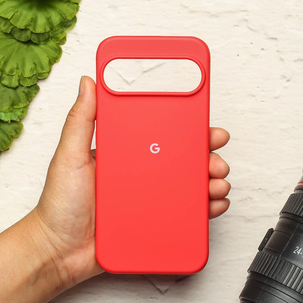 Red Original Silicone case for Google Pixel 9 Pro