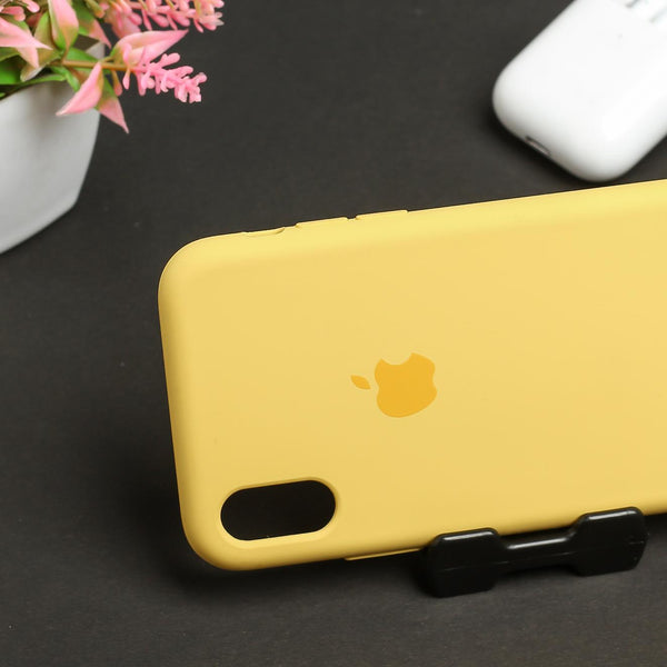 Yellow Original Silicone case for Apple iphone X/xs