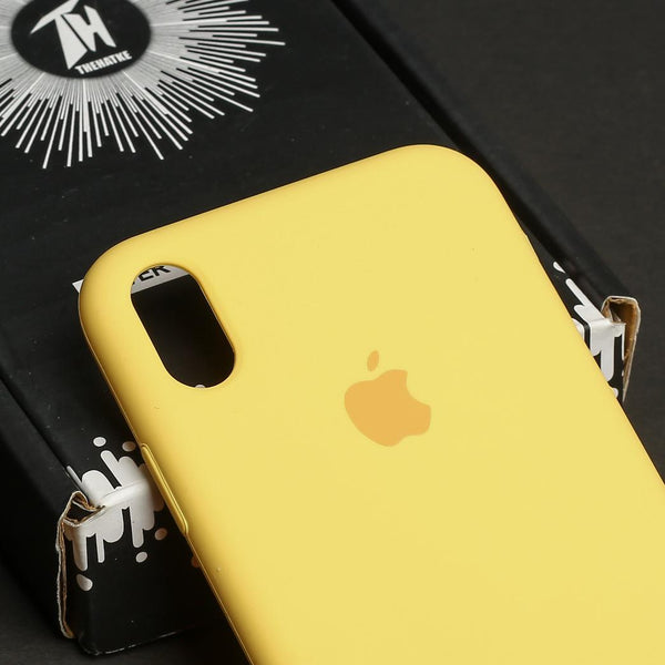 Yellow Original Silicone case for Apple iphone Xr