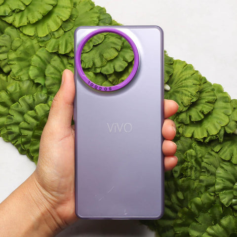 Purple Rgiem Slim Slicone Non-Yellowing Protective Case for Vivo V30E
