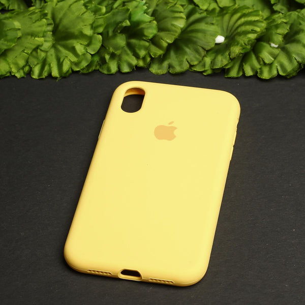 Yellow Original Silicone case for Apple iphone Xr