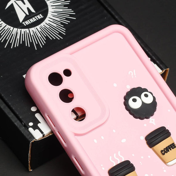 Pink COFFEE (ALWAYS HAPPY) Silicone case for Samsung S20 FE