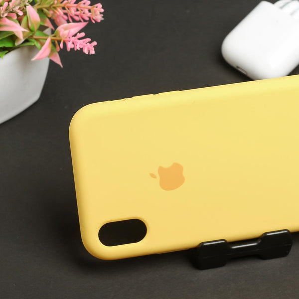 Yellow Original Silicone case for Apple iphone Xr