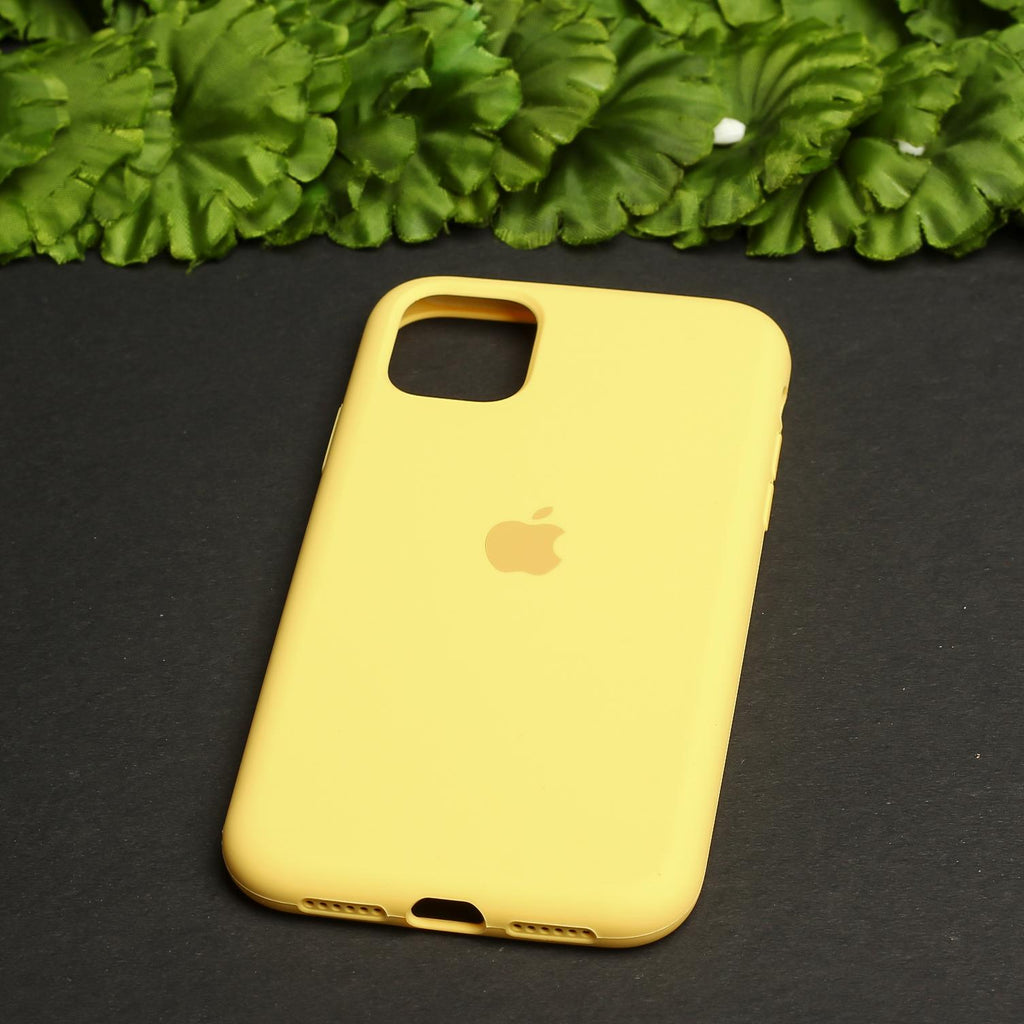 Yellow Original Silicone case for Apple iPhone 12 mini The Hatke Yellow Original Silicone case for Apple iPhone 12 mini The Hatke