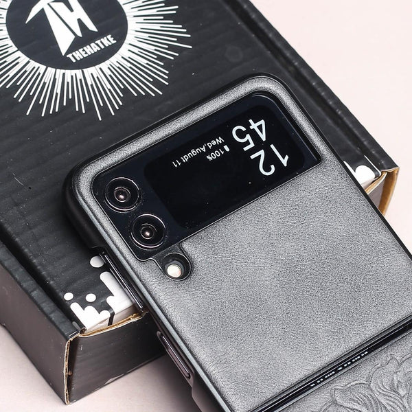 Grey Royal King Silicone Case for Samsung Galaxy Z FLIP 4