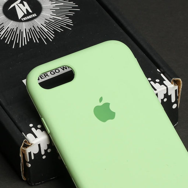 Light Green Original Silicone case for Apple iphone 8