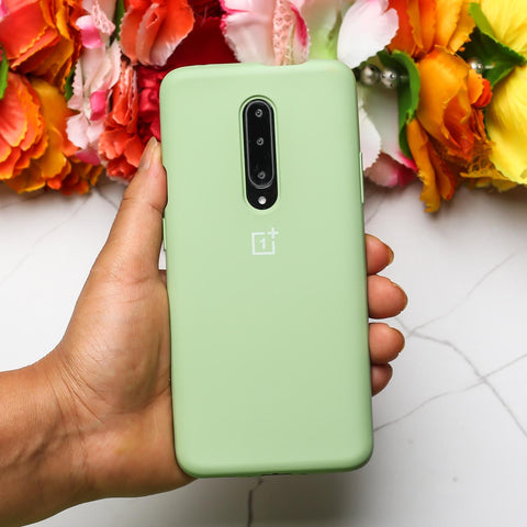 Light Green Original Silicone case for Oneplus 7 Pro