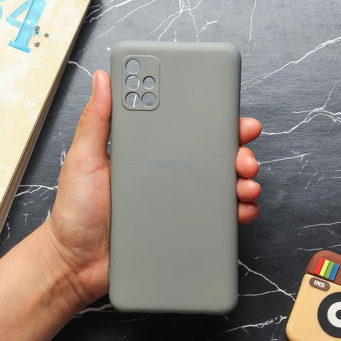 Light Brown Camera Original Silicone case for Samsung M51