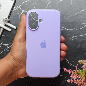 Purple Original Silicone case for Apple iphone 16