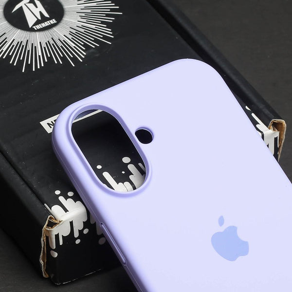 Purple Original Silicone case for Apple iphone 16