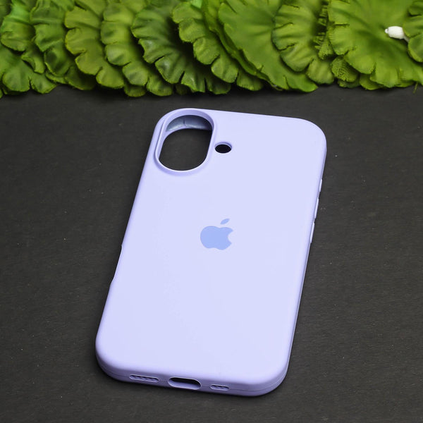 Purple Original Silicone case for Apple iphone 16 Plus