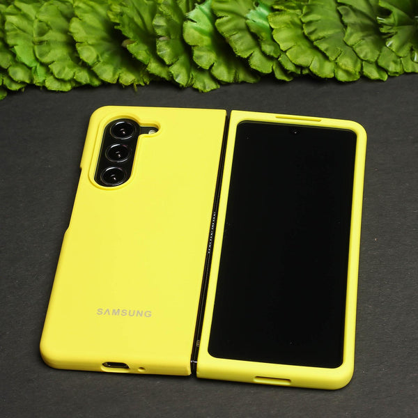 Yellow Original Silicone case for Samsung Z Fold 5 5G
