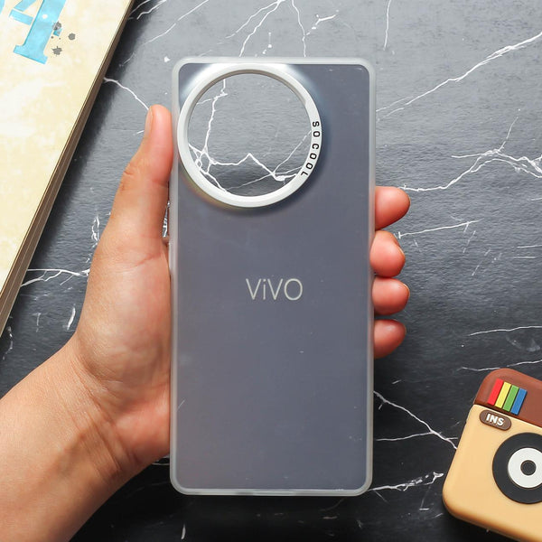 Silver Rgiem Slim Slicone Non-Yellowing Protective Case for Vivo V30E