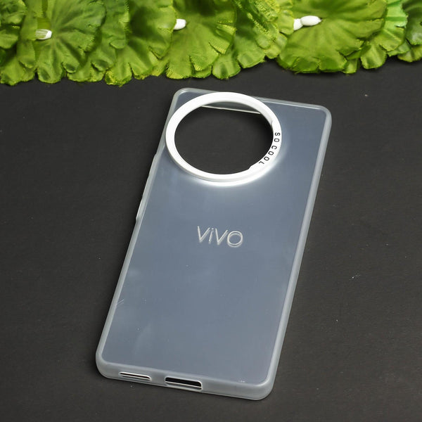 Silver Rgiem Slim Slicone Non-Yellowing Protective Case for Vivo V30E