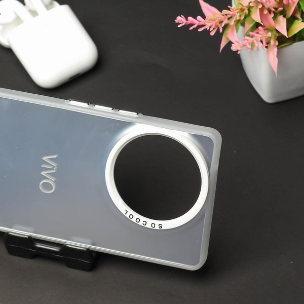 Silver Rgiem Slim Slicone Non-Yellowing Protective Case for Vivo V30E