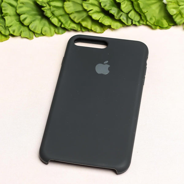 Black Original Silicone case for Apple iphone 8 Plus