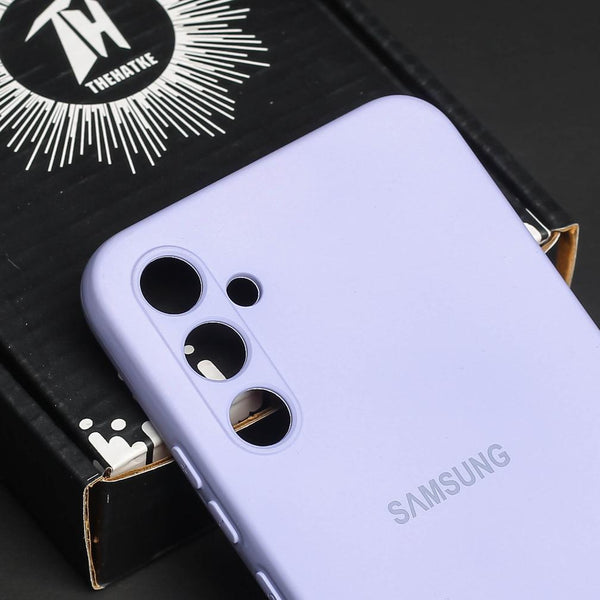 Purple Original Camera Safe Silicone case for Samsung S25 Plus