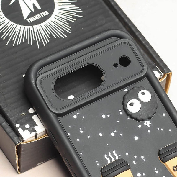 Black COFFEE (ALWAYS HAPPY) Silicone case for Google Pixel 7