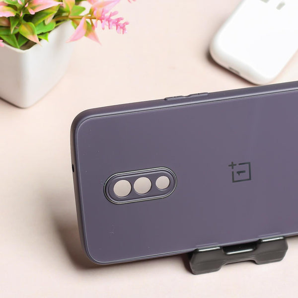 Deep Purple Camera Mirror Safe Silicone Case for Oneplus 7
