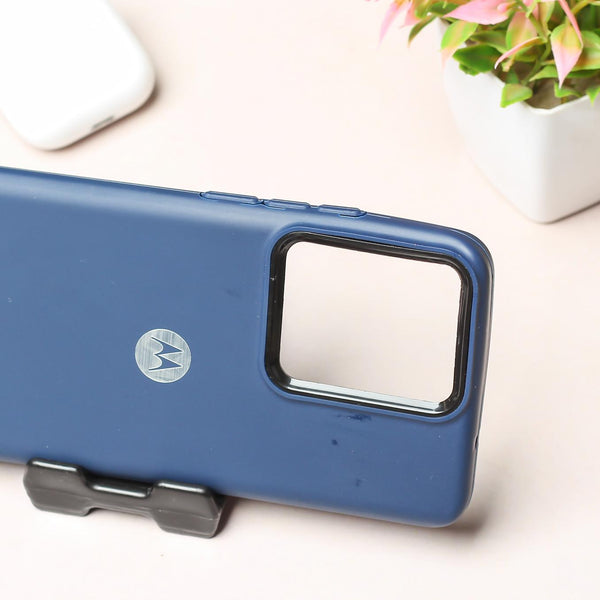 Spoov Dark Blue Silicone Case for Motorola Edge 40 Neo
