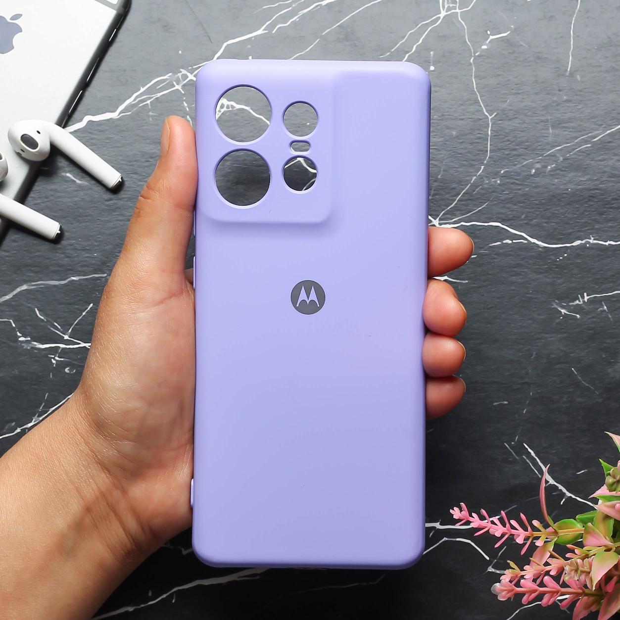 Purple Camera Original Silicone case for Motorola Edge 50 Pro