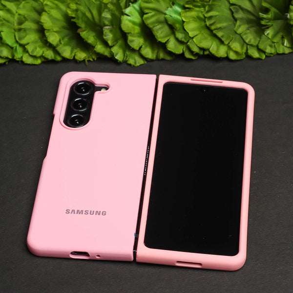 Pink Original Silicone case for Samsung Z Fold 5 5G