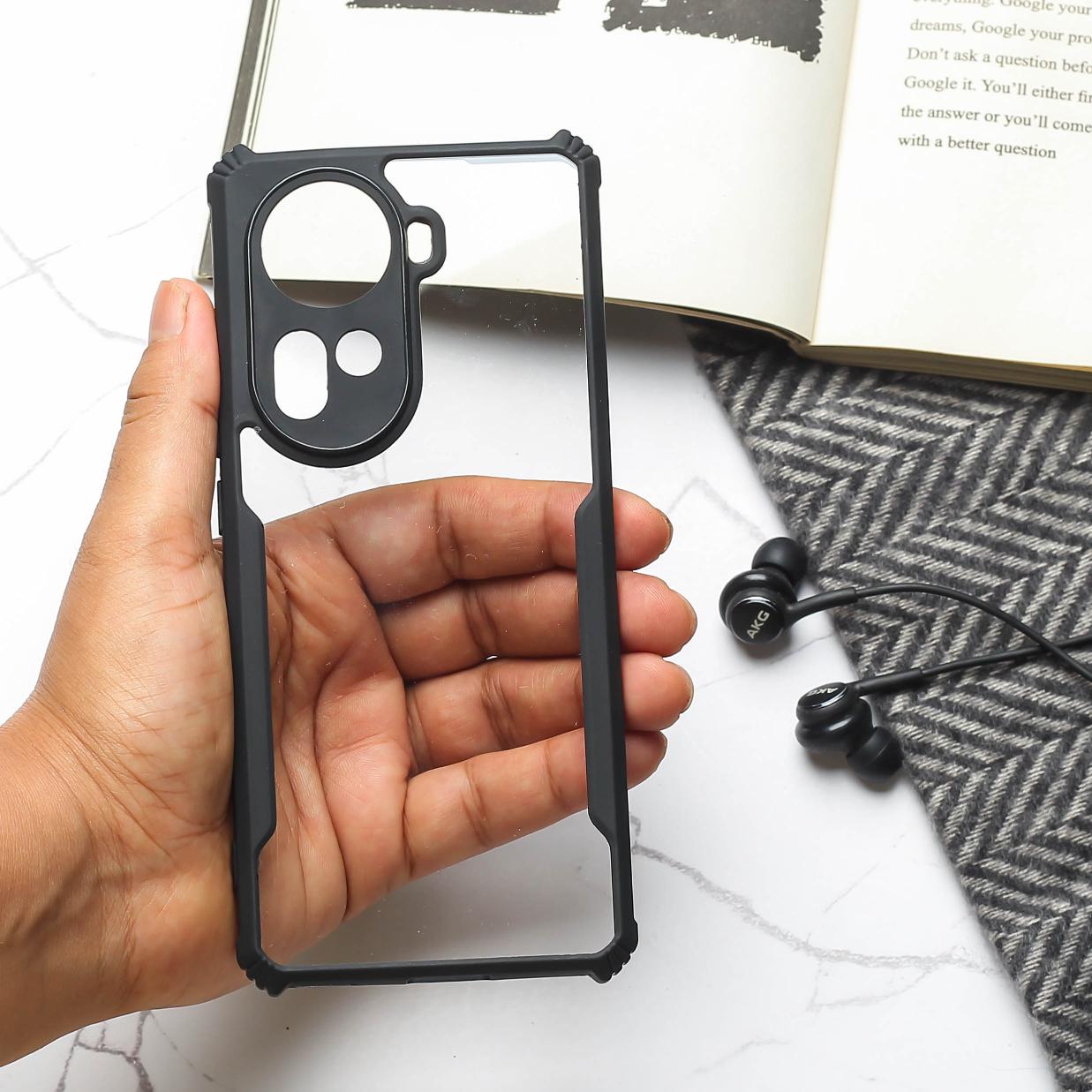 Hybrid Shockproof transparent Silicone Case for Oppo Reno 11