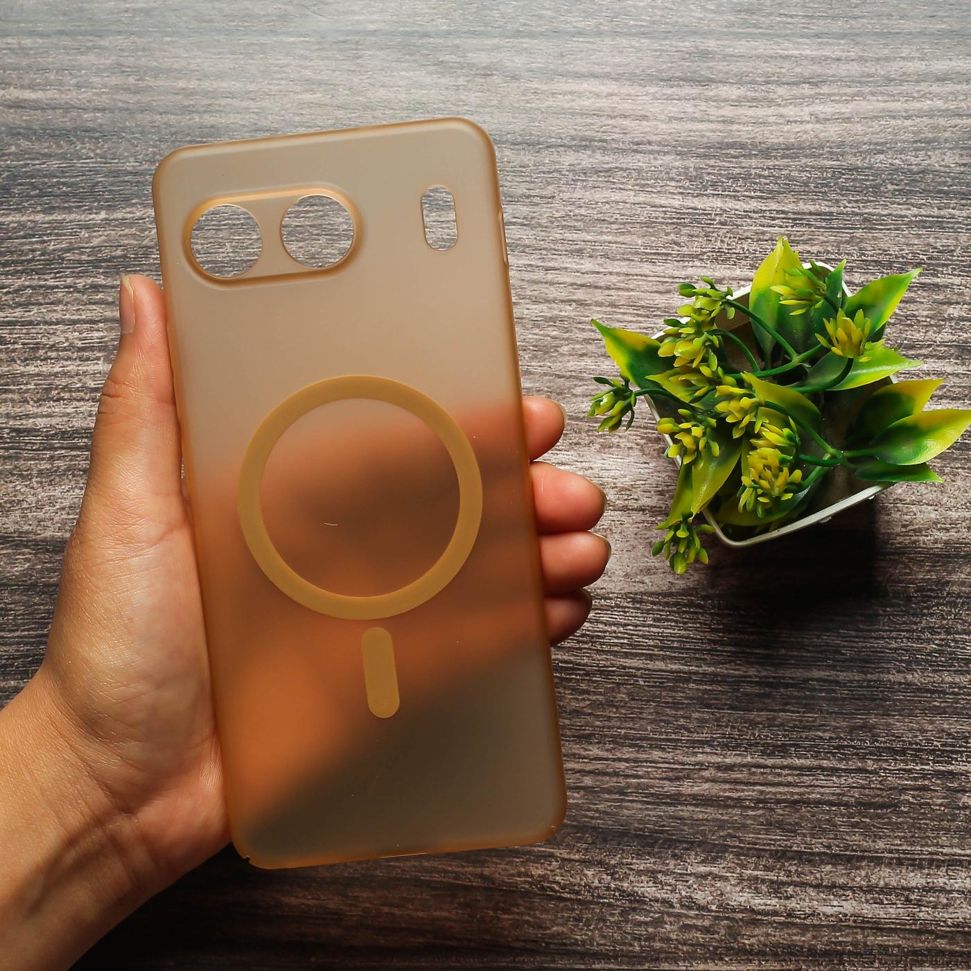 Natural Titanium Paper Matte Magsafe Case for Oneplus Nord 4