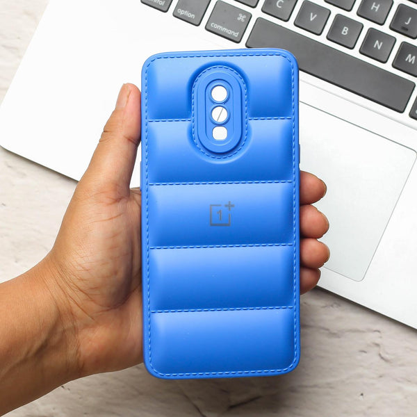 Sky Blue Puffon silicone case for Oneplus 6T