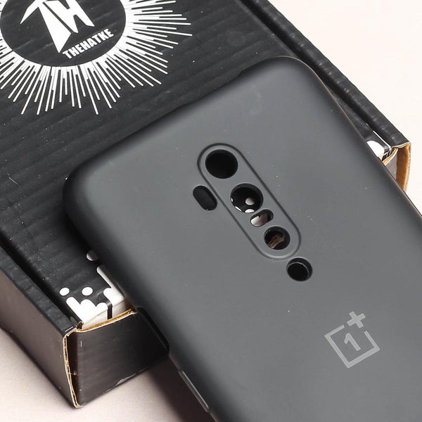 Black Original Camera Safe Silicone case for Oneplus 7 Pro