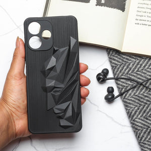 Superhero Engraved logo silicon Case for Redmi Note 13C 5G