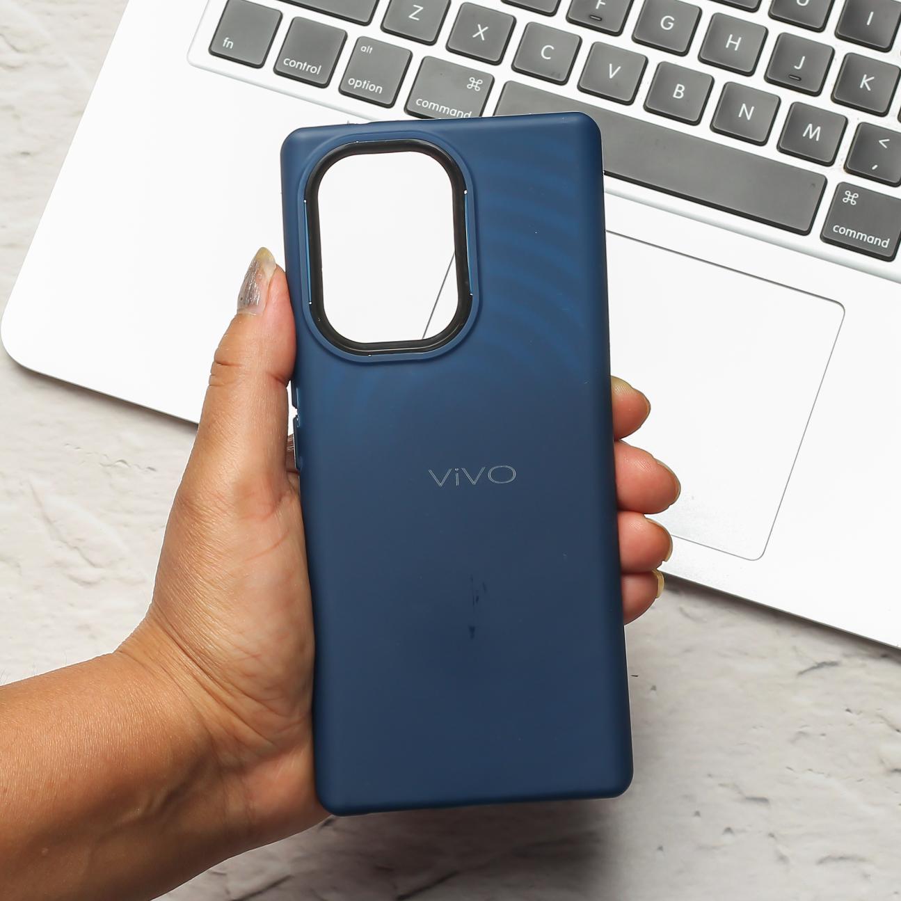 Spoov Dark Blue Silicone Case for Vivo V29E