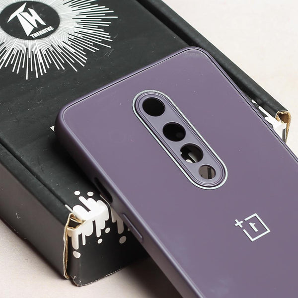 Deep Purple Camera Mirror Safe Silicone Case for Oneplus 8