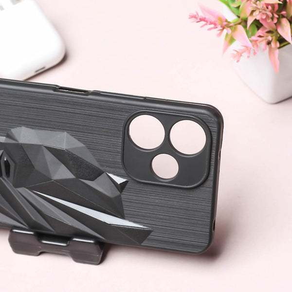 Superhero Engraved logo silicon Case for Redmi Note 13C 5G
