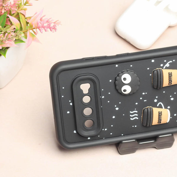 Black COFFEE (ALWAYS HAPPY) Silicone case for Samsung S10 Plus
