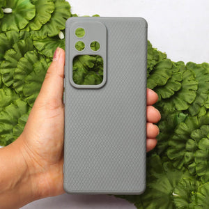Grey Line Wave Silicone Case for Vivo V30