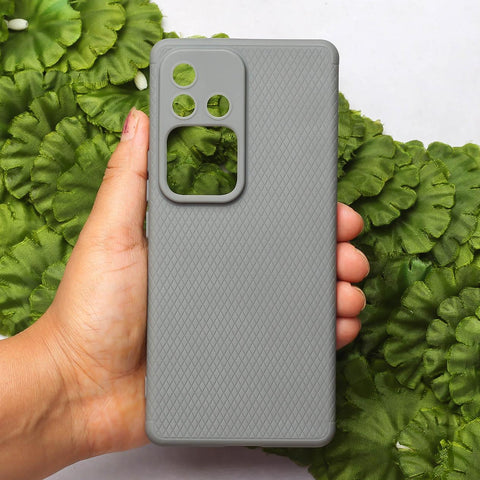 Grey Line Wave Silicone Case for Vivo V30