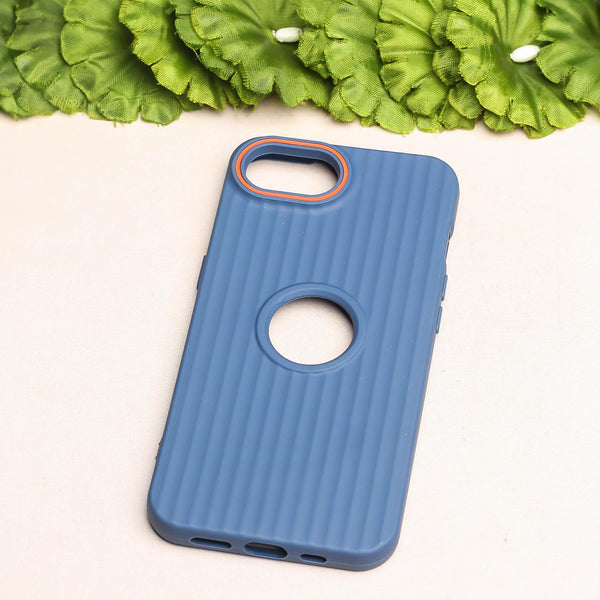 SleekLine Dark Blue Silicone Case for Apple Iphone 16e