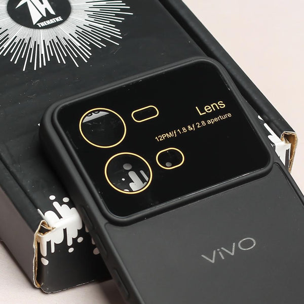Spoov Luxury Black Silicone Case for Vivo V25
