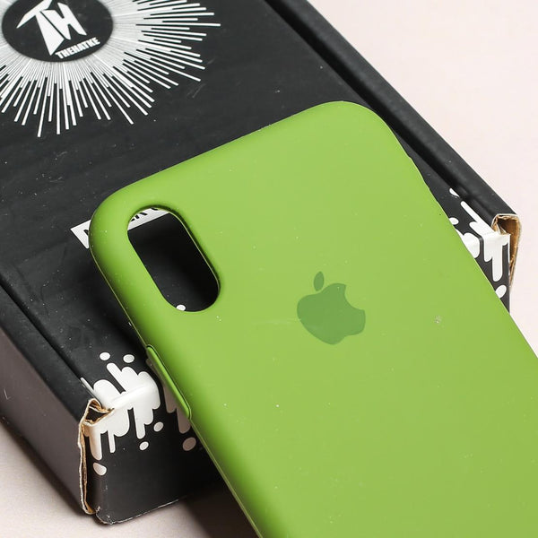 Dark Green Original Silicone case for Apple iphone Xs Max