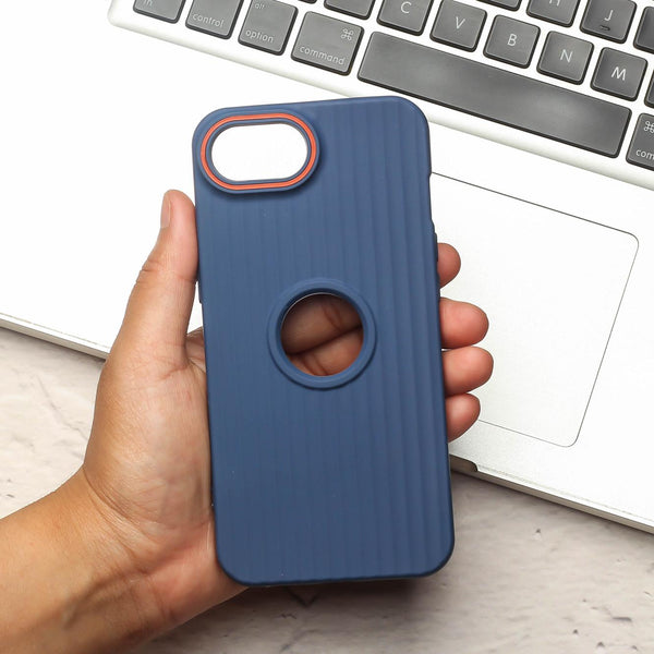 SleekLine Dark Blue Silicone Case for Apple Iphone 16e