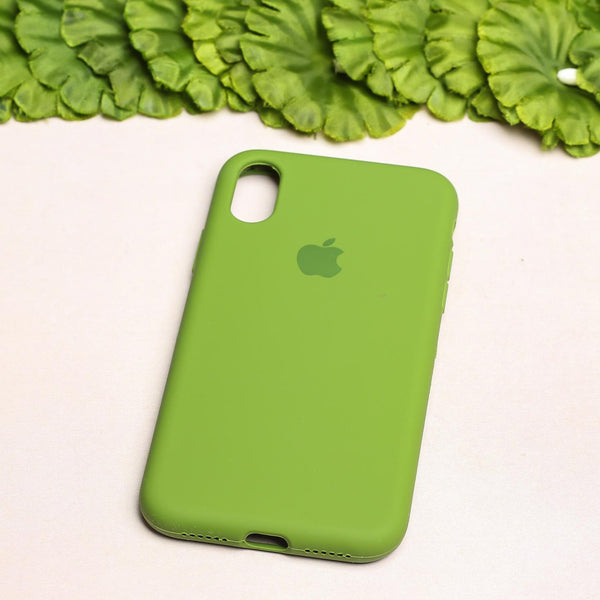 Dark Green Original Silicone case for Apple iphone Xs Max