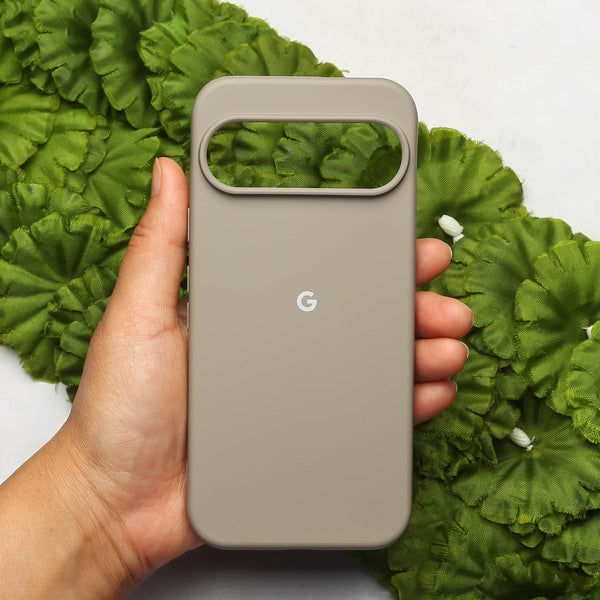 Brown Original Silicone case for Google Pixel 9 Pro