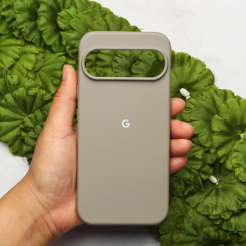 Brown Original Silicone case for Google Pixel 9 Pro