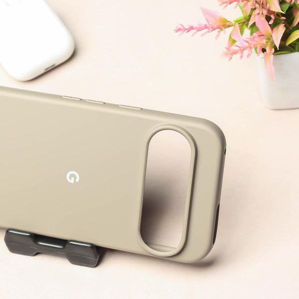 Brown Original Silicone case for Google Pixel 9 Pro