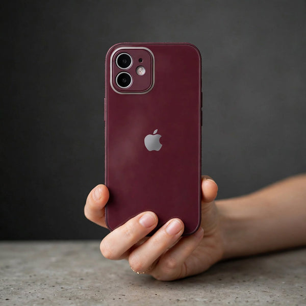 Mehroon camera Safe mirror case for Apple Iphone 12