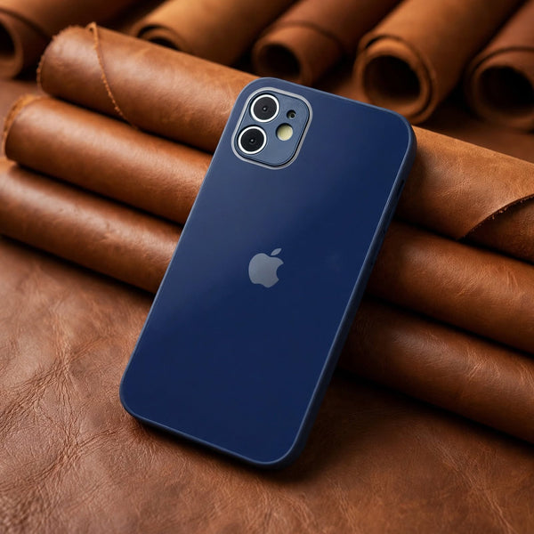 Dark Blue camera Safe mirror case for Apple Iphone 11