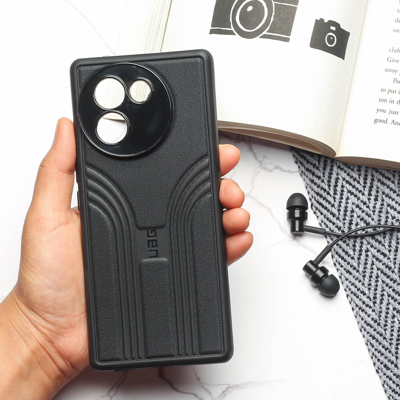 Black UAG RidgeLine Silicone Case for Vivo V30e